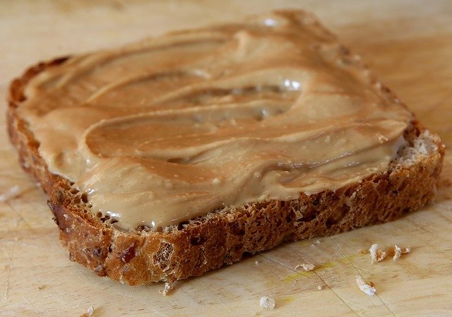 peanut butter on bread