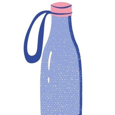 paracord and water bottle