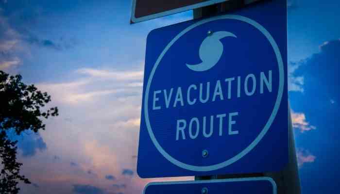 Evacuation route