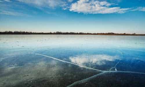 frozen lake