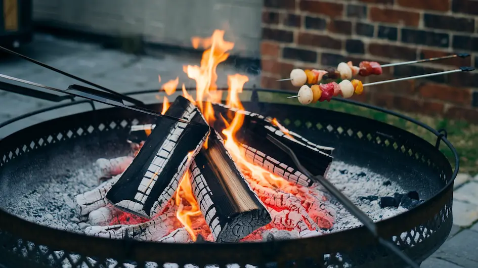 Cooking on an open fire