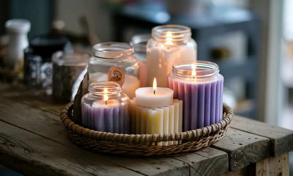 Homemade candles