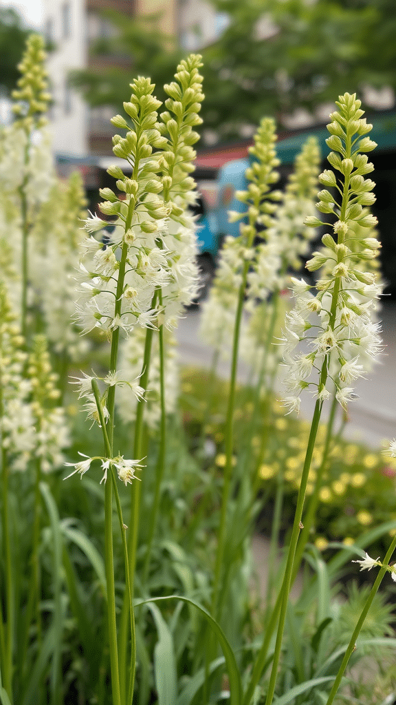 Tall fennel plants with feathery tops and aromatic flowers.
