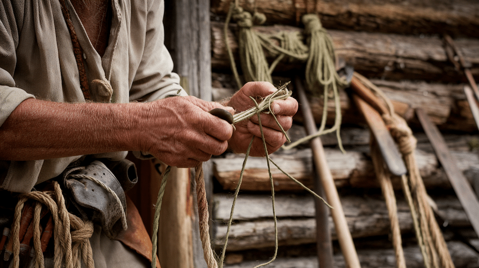 Making Rope from Plant Fibers